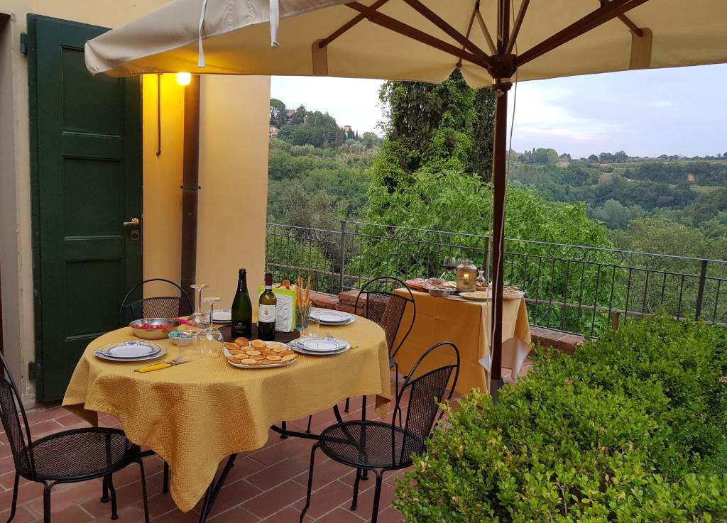 Balkón nebo terasa v ubytování Agriturismo Le Querce