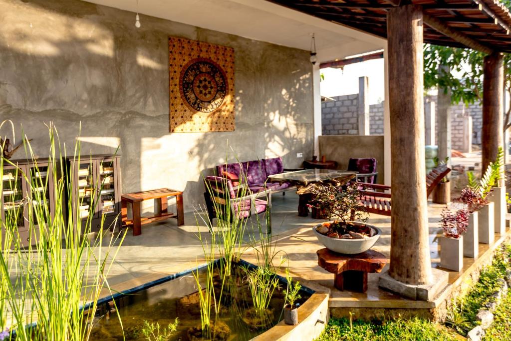 Posezení v ubytování Nelu Villa Sigiriya