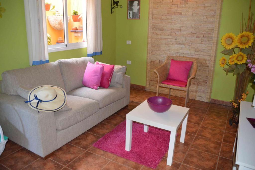 Posezení v ubytování VIVIENDA VACACIONAL Casa Tajinaste