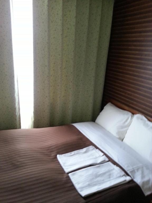 Postel nebo postele na pokoji v ubytování Hotel Sun Hitoyoshi