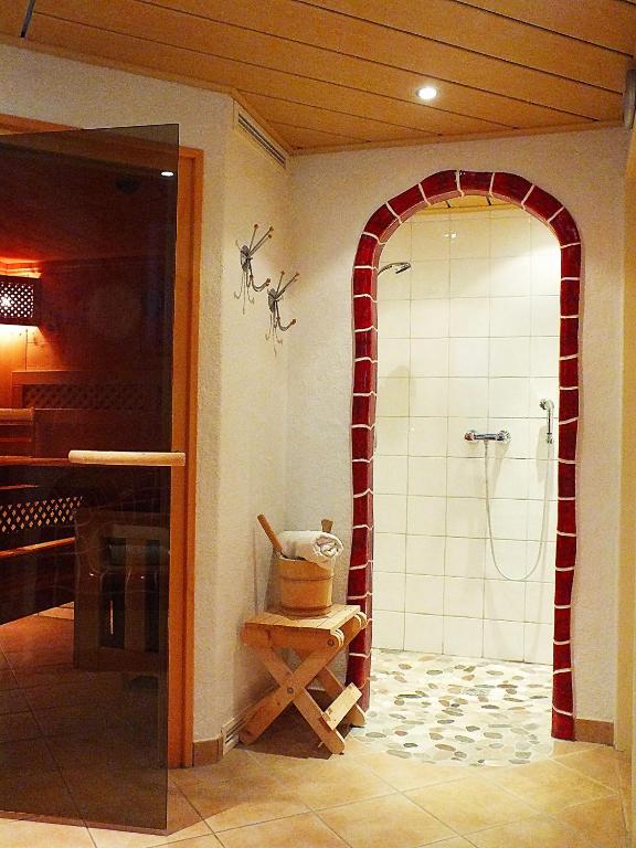 Koupelna v ubytování Pension Trillerhof