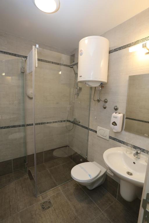 Koupelna v ubytování Konačište Grad B&B