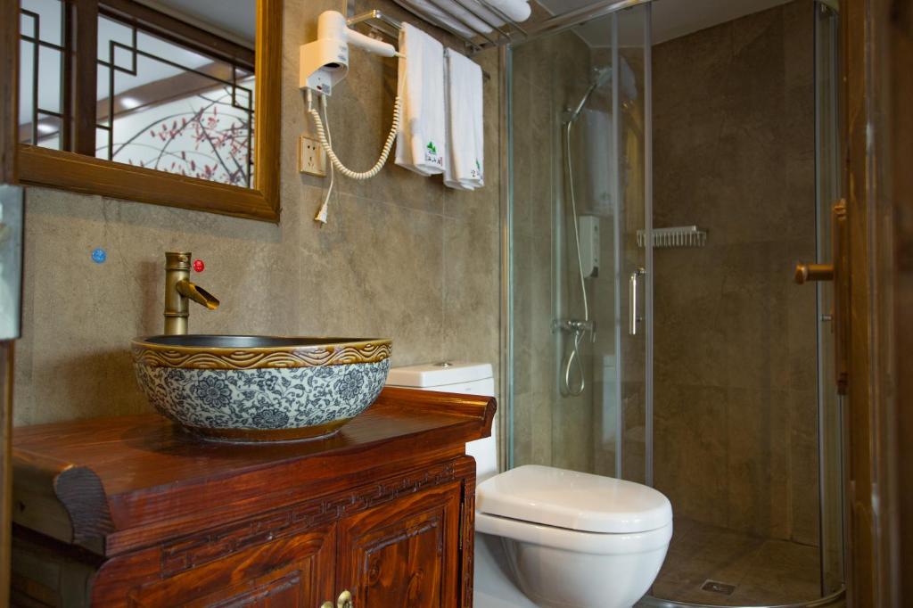 Koupelna v ubytování Wang Jiang Reclusive Boutique Inn