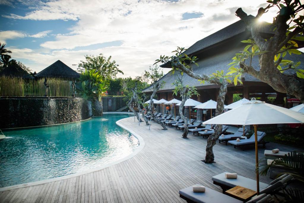 Bazén v ubytování Visesa Ubud Resort nebo v jeho okolí