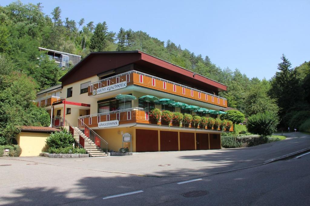 a building on the side of a road at Gasthof Eyachperle in Haigerloch
