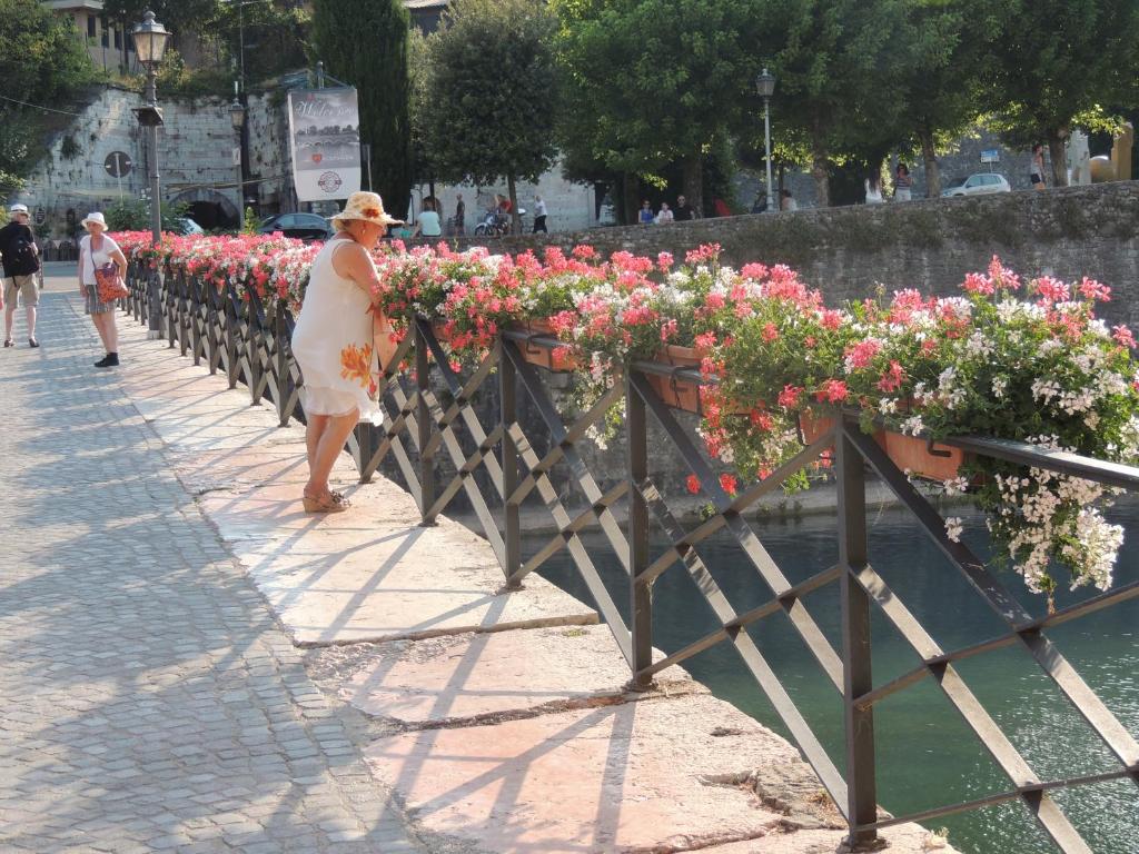 A garden outside Anfite Apartments Castelletto