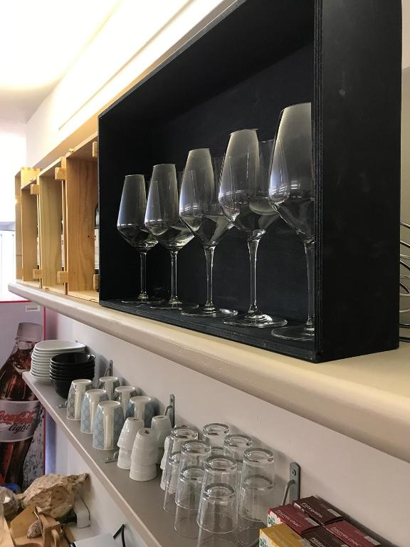 Příslušenství pro přípravu čaje a kávy v ubytování Casa Soave B&B