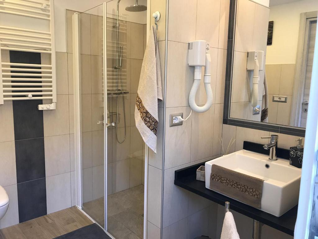 Koupelna v ubytování Casa Soave B&B