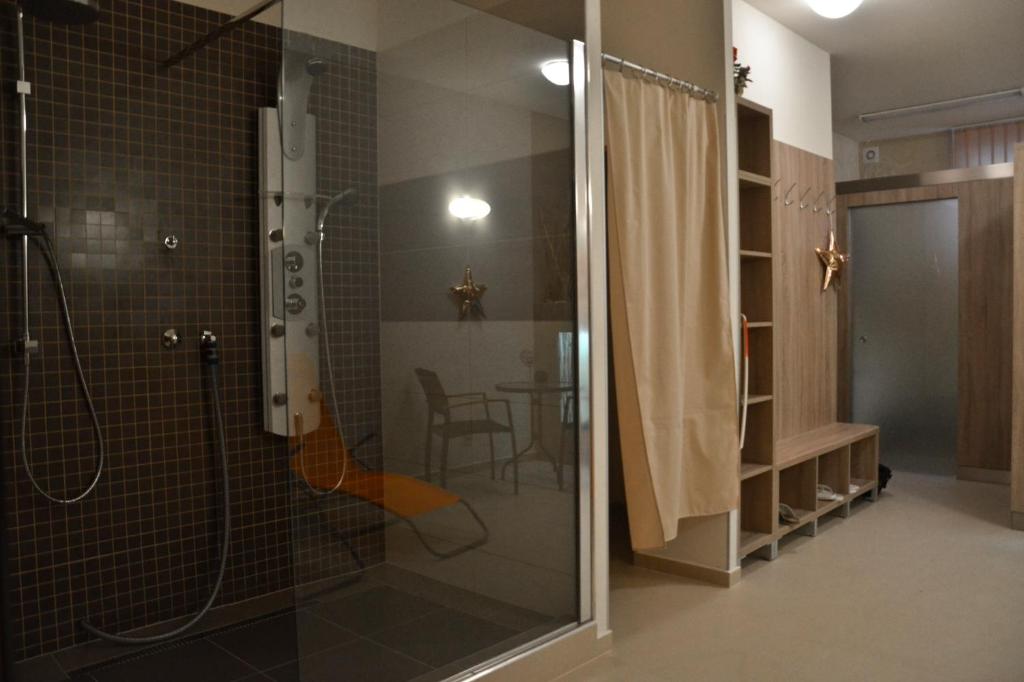 Koupelna v ubytování Hotel U Kozicky