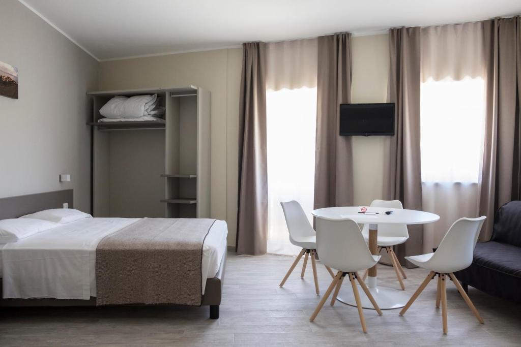Posteľ alebo postele v izbe v ubytovaní Hotel & Wellness Stella Delle Langhe