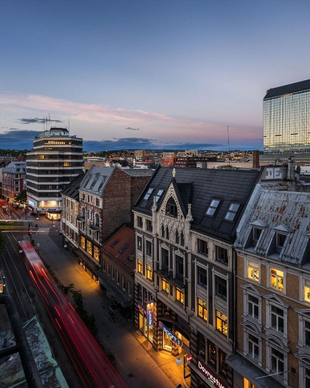 Nespecifikovaný výhled na destinaci Oslo nebo výhled na město při pohledu z hotelu