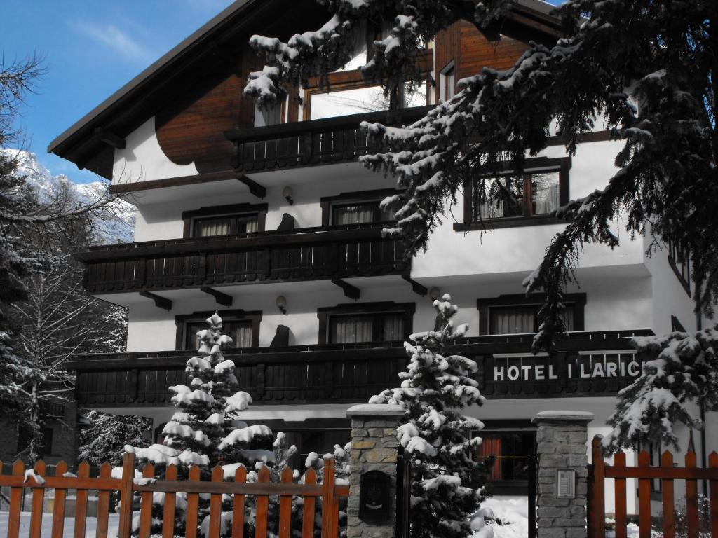 Balkón nebo terasa v ubytování Hotel I Larici