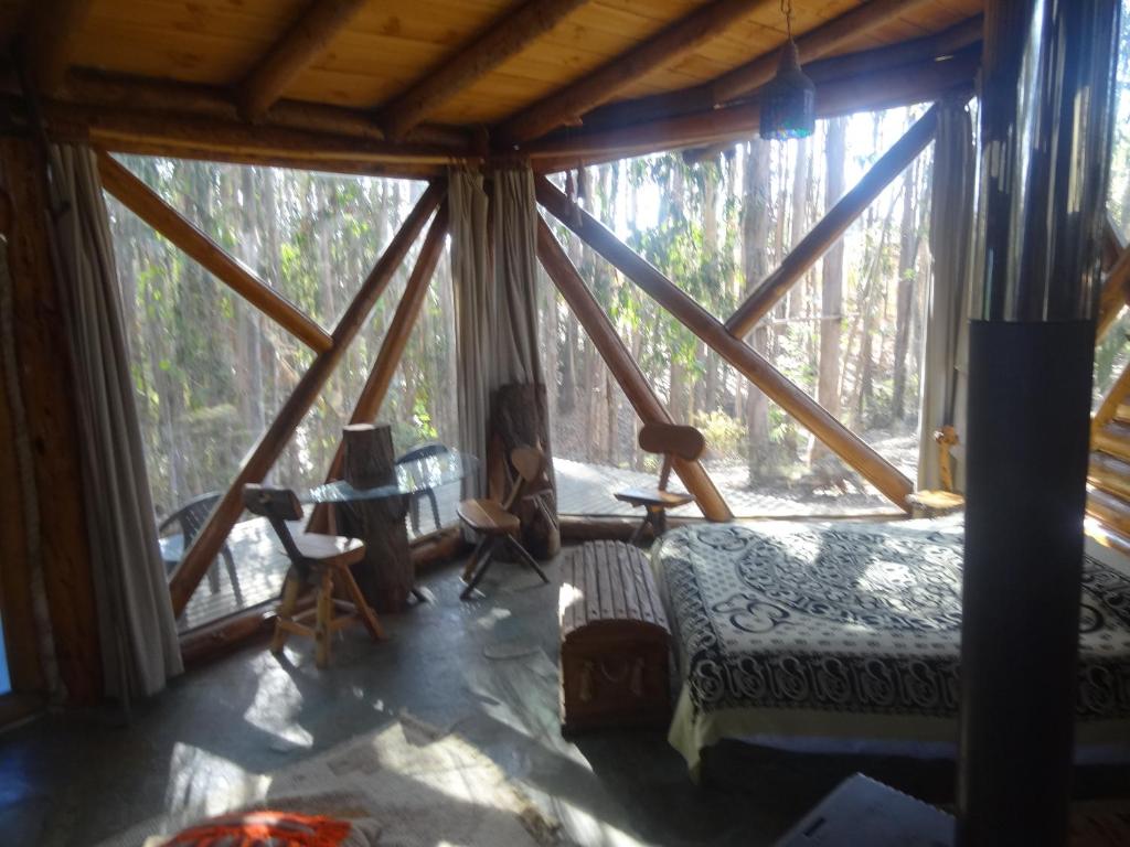 Posezení v ubytování Cabanas Curi-Huapi