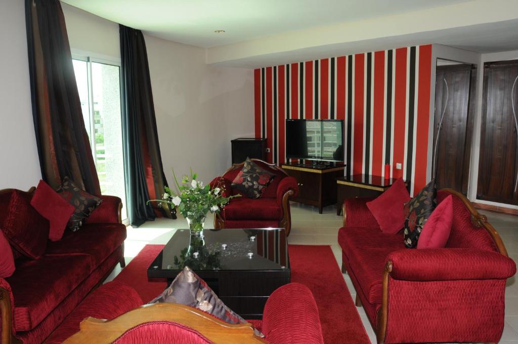 TV a/nebo společenská místnost v ubytování Dream's Hotel
