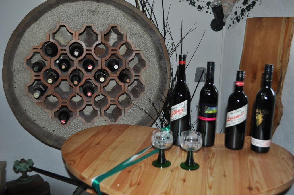 Nápoje v ubytování Ferienhaus Robier
