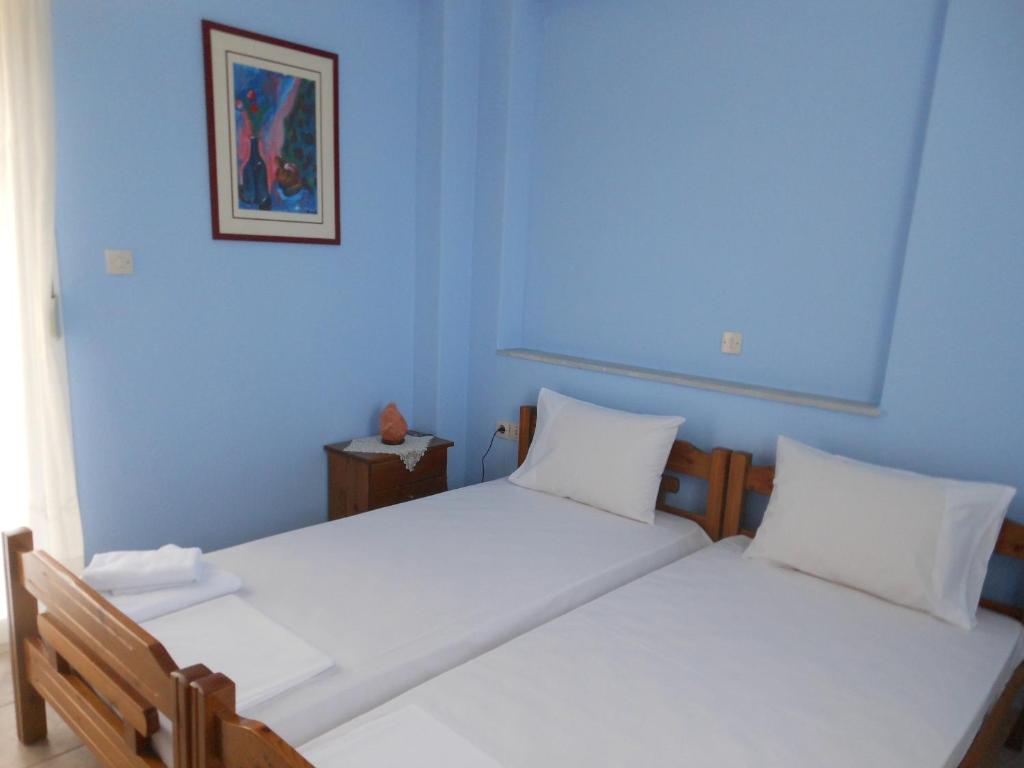 Postel nebo postele na pokoji v ubytování Villa Twins