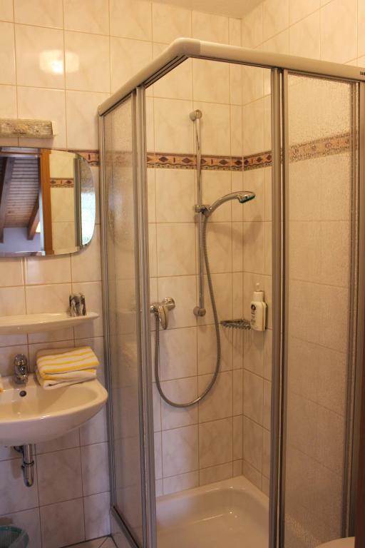 Koupelna v ubytování Landgasthof Hotel Sauer