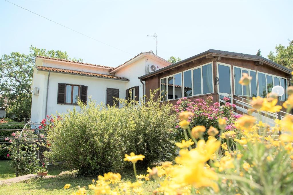 Zahrada ubytování B&B Le Cinque Querce