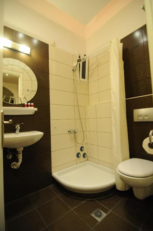 Koupelna v ubytování Park Hotel