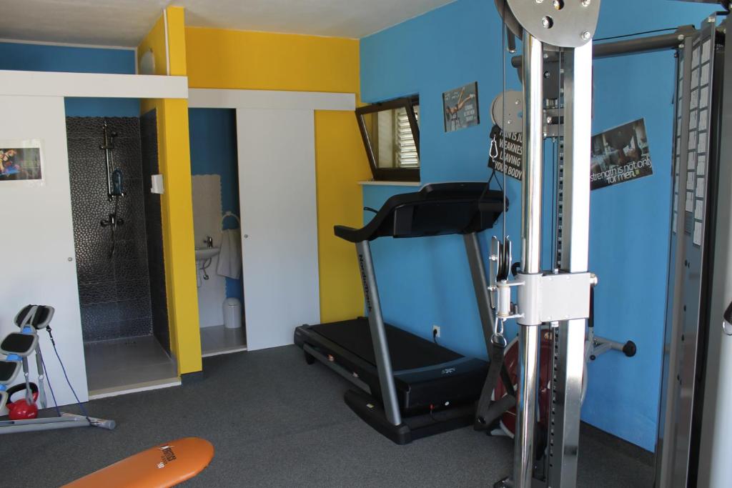 Fitness centrum a/nebo fitness zařízení v ubytování Apartments Yerkovic