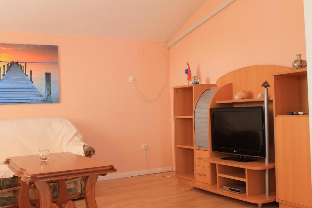 TV a/nebo společenská místnost v ubytování Apartments Yerkovic