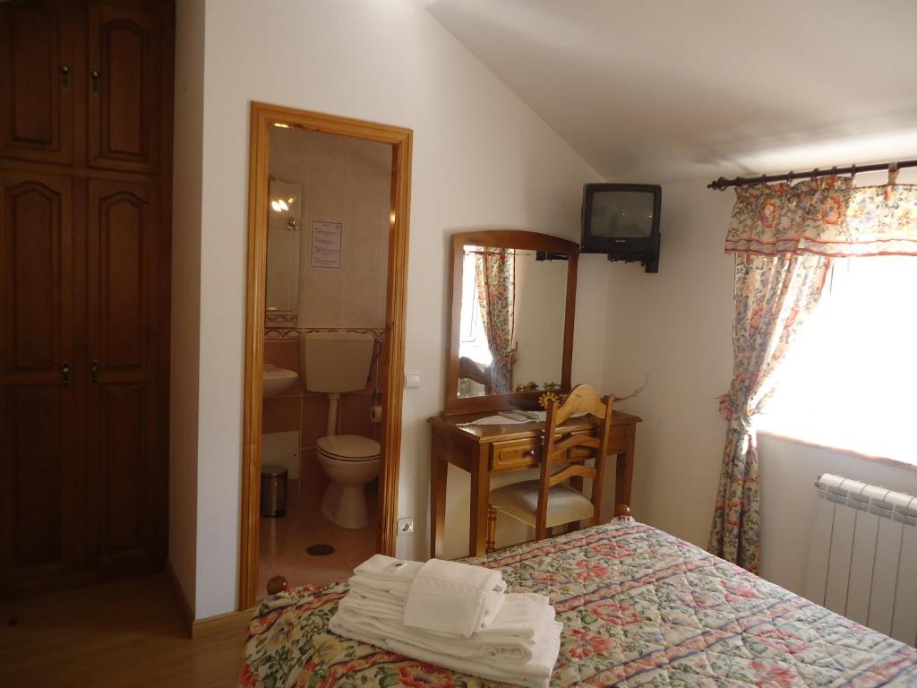 Koupelna v ubytování Hotel Aviz