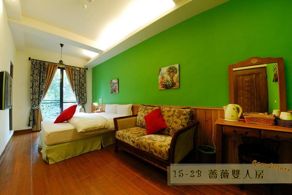 Voodi või voodid majutusasutuse Hsitou Man Tuo Xiang Homestay toas