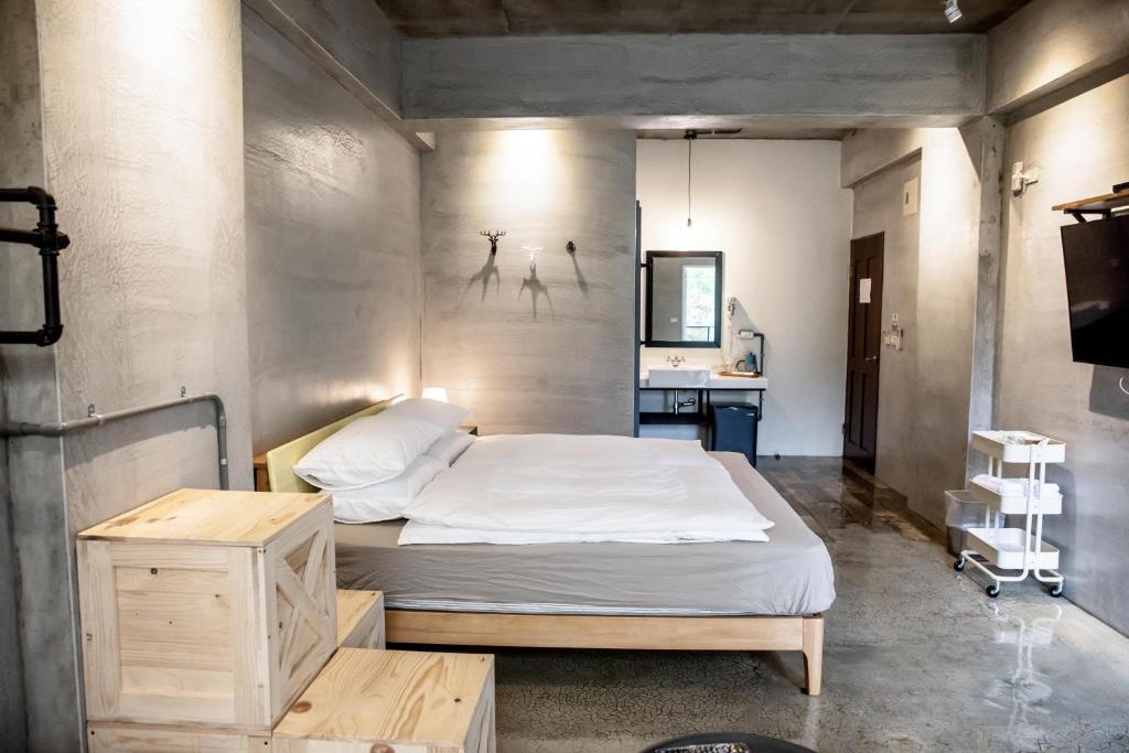 Postel nebo postele na pokoji v ubytování Genuinn