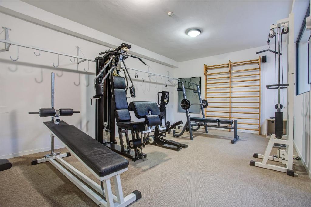 Fitness centrum a/nebo fitness zařízení v ubytování Hotel Europa Monetti