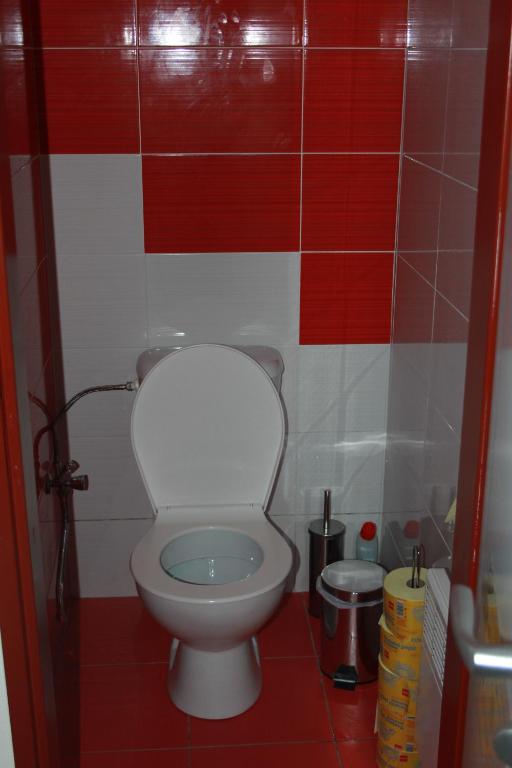 Koupelna v ubytování Ašika