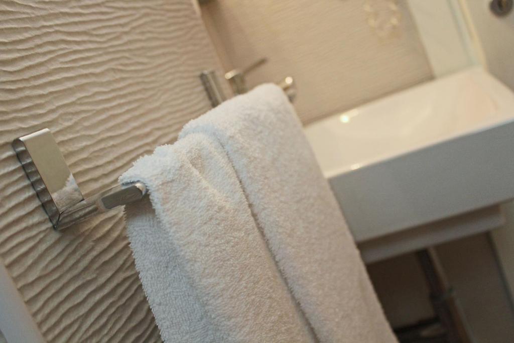 Koupelna v ubytování Hotel Touring