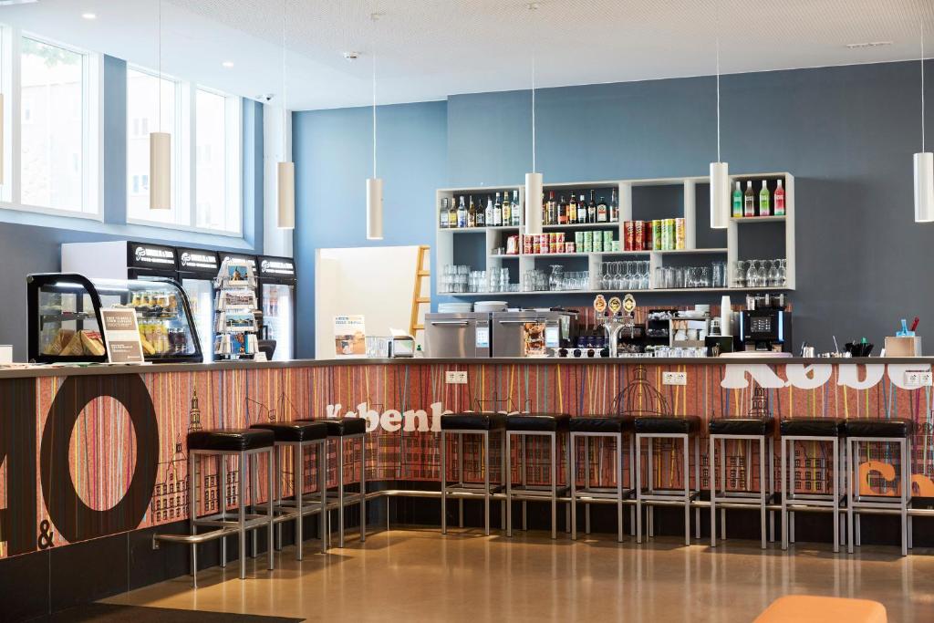Lounge nebo bar v ubytování a&o Copenhagen Nørrebro