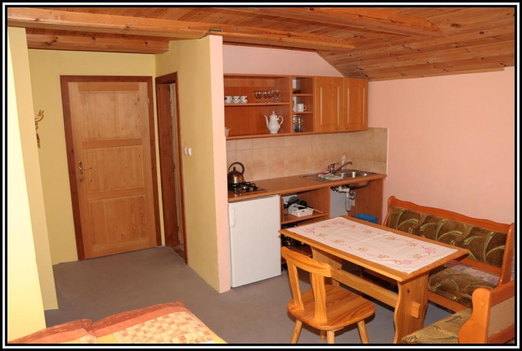 Kuchyň nebo kuchyňský kout v ubytování Ubytování Petrovičky