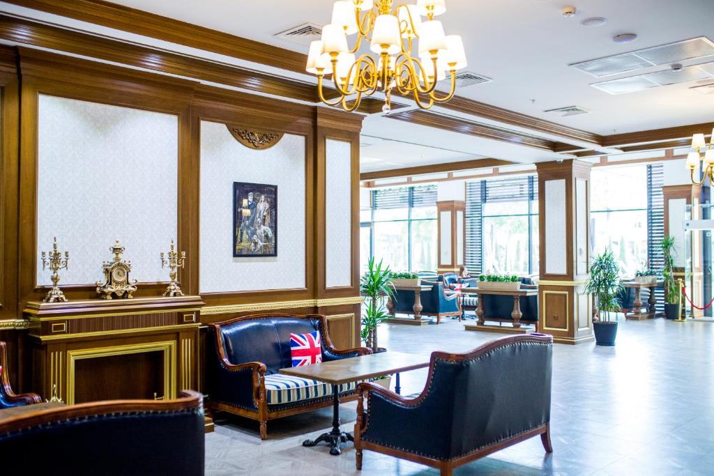 Posezení v ubytování Aidana Plaza Hotel
