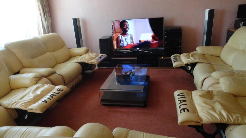 TV a/nebo společenská místnost v ubytování Chester View Homestay