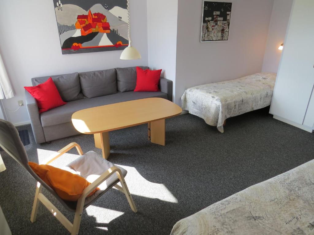 Postel nebo postele na pokoji v ubytování Motel Garni Blåvand