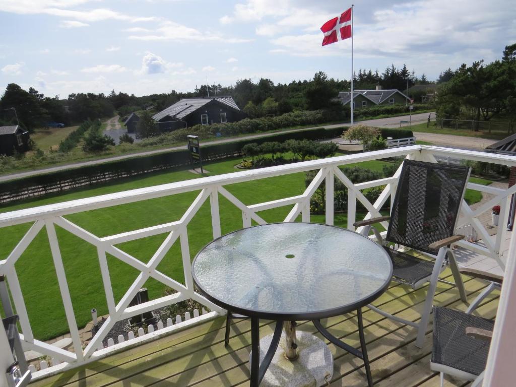 Balkón nebo terasa v ubytování Motel Garni Blåvand