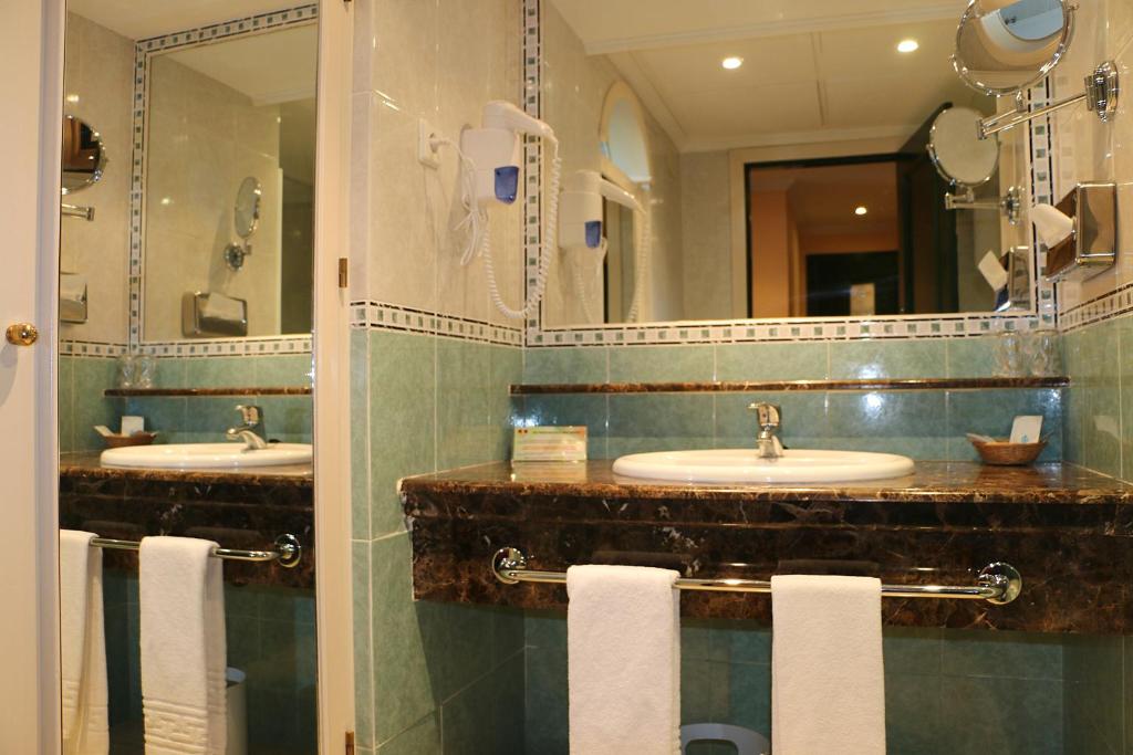 Koupelna v ubytování Hotel Cristina