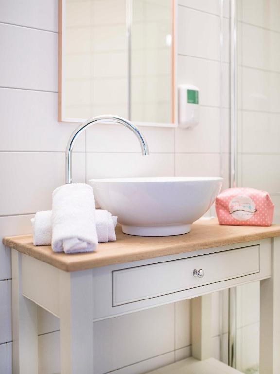 Koupelna v ubytování Flåmsbrygga Hotel