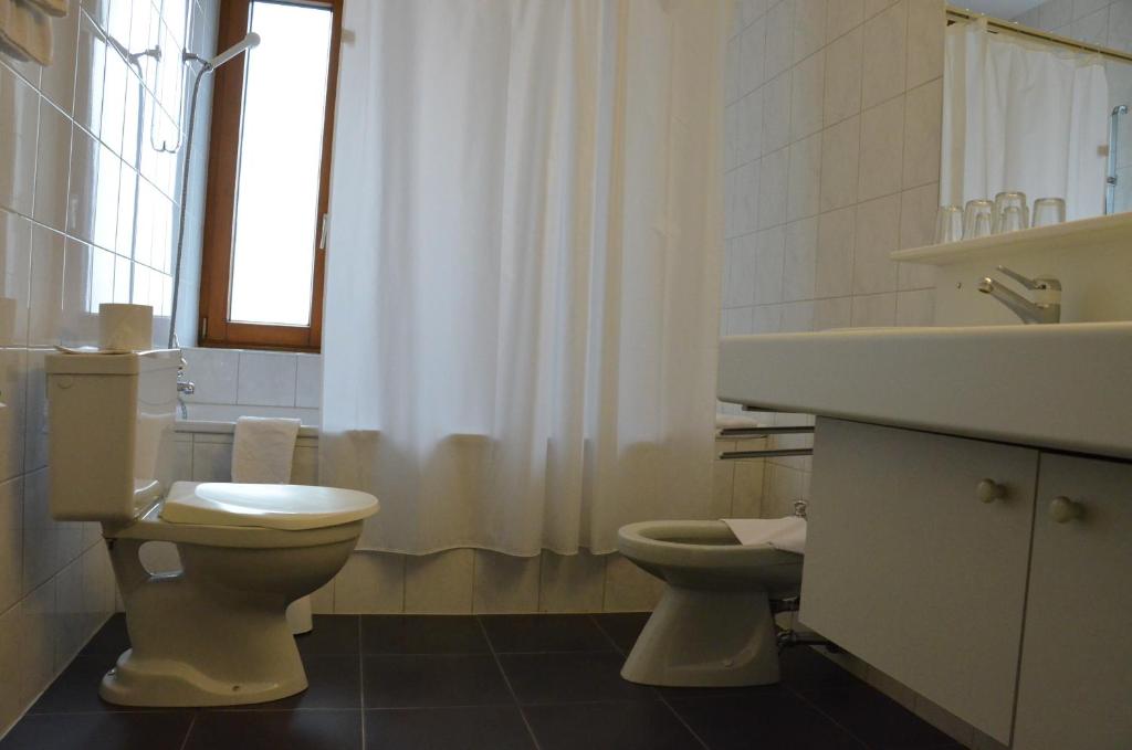 Koupelna v ubytování Hotel Victoria