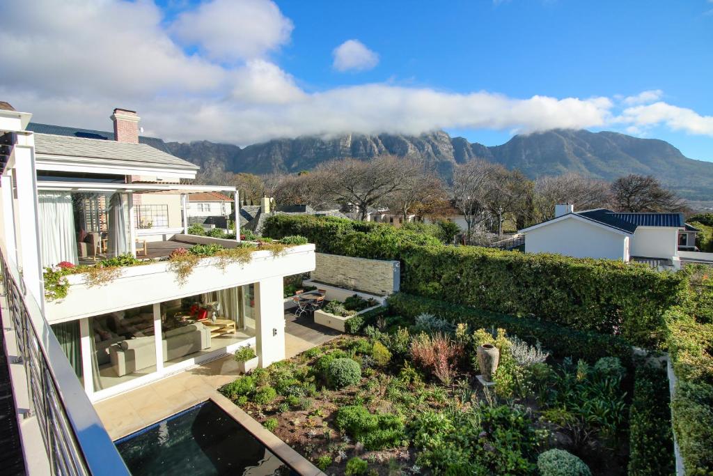 an aerial view of a house with a garden at Thirty On Grace in Cape Town