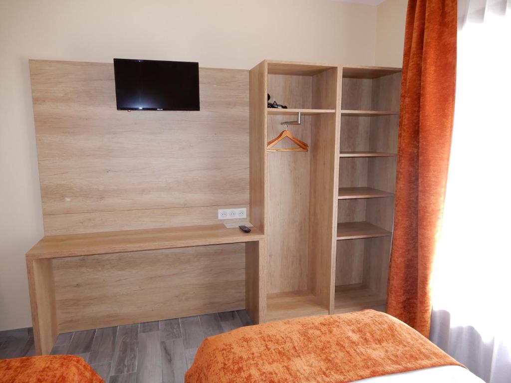 Postel nebo postele na pokoji v ubytování Hotel Marinet