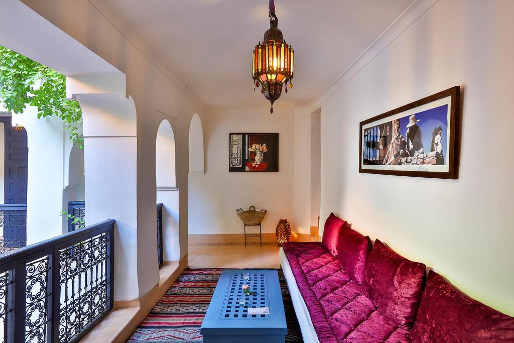 Posezení v ubytování Hotel & Spa Dar Baraka & Karam