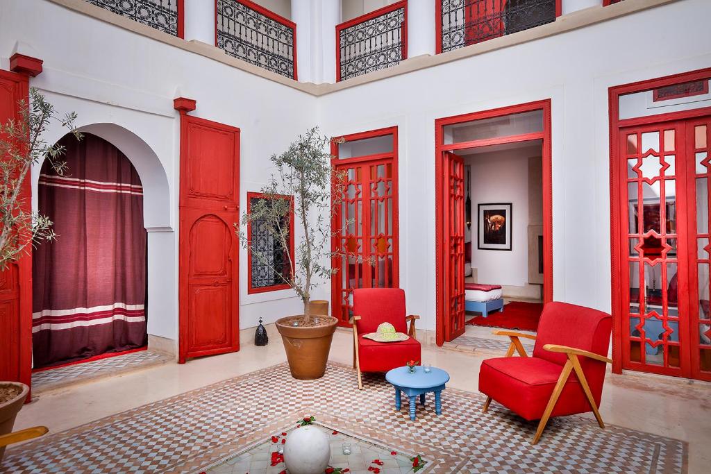 Posezení v ubytování Hotel & Spa Dar Baraka & Karam