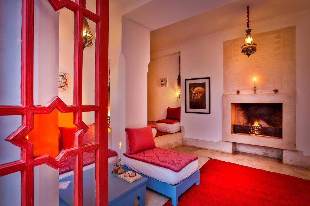 Postel nebo postele na pokoji v ubytování Hotel & Spa Dar Baraka & Karam