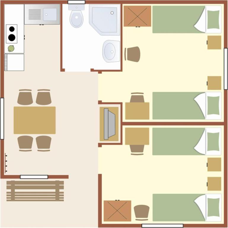 Camping Baltic - Two-Bedroom Chalet