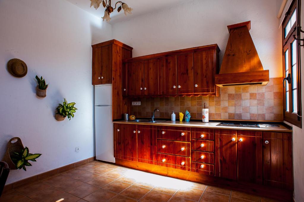 Kuchyň nebo kuchyňský kout v ubytování Casa Cueva El Molino
