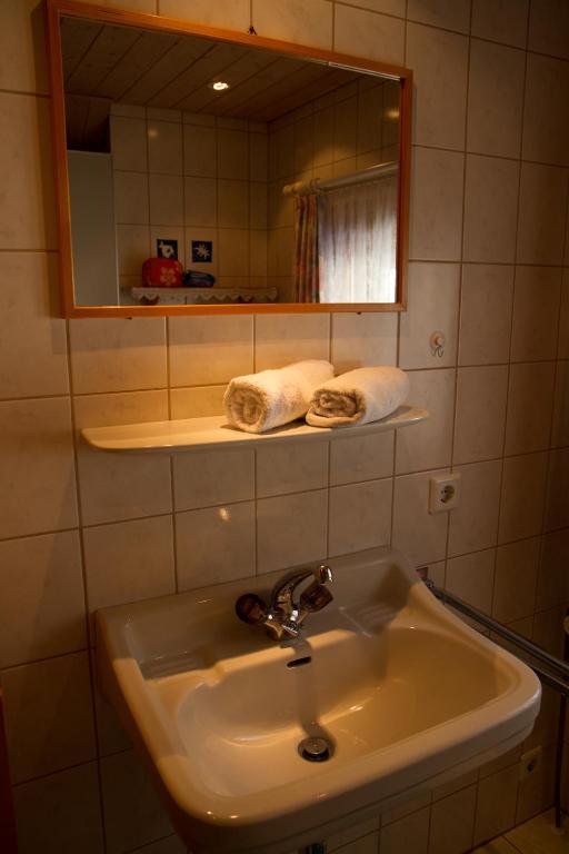 Kúpeľňa v ubytovaní Haus Danna