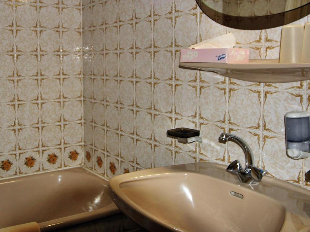 Koupelna v ubytování Landhotel Kaserer