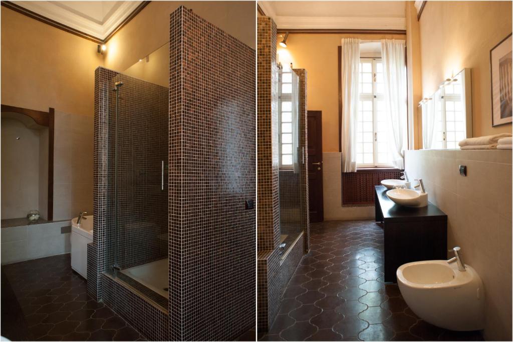 Łazienka w obiekcie Relais Del Castello Di Oviglio